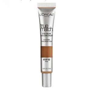 L’Oréal Paris True Match Eye Cream in a Concealer, Deep N9-10, 0.4 fl. oz. NWB